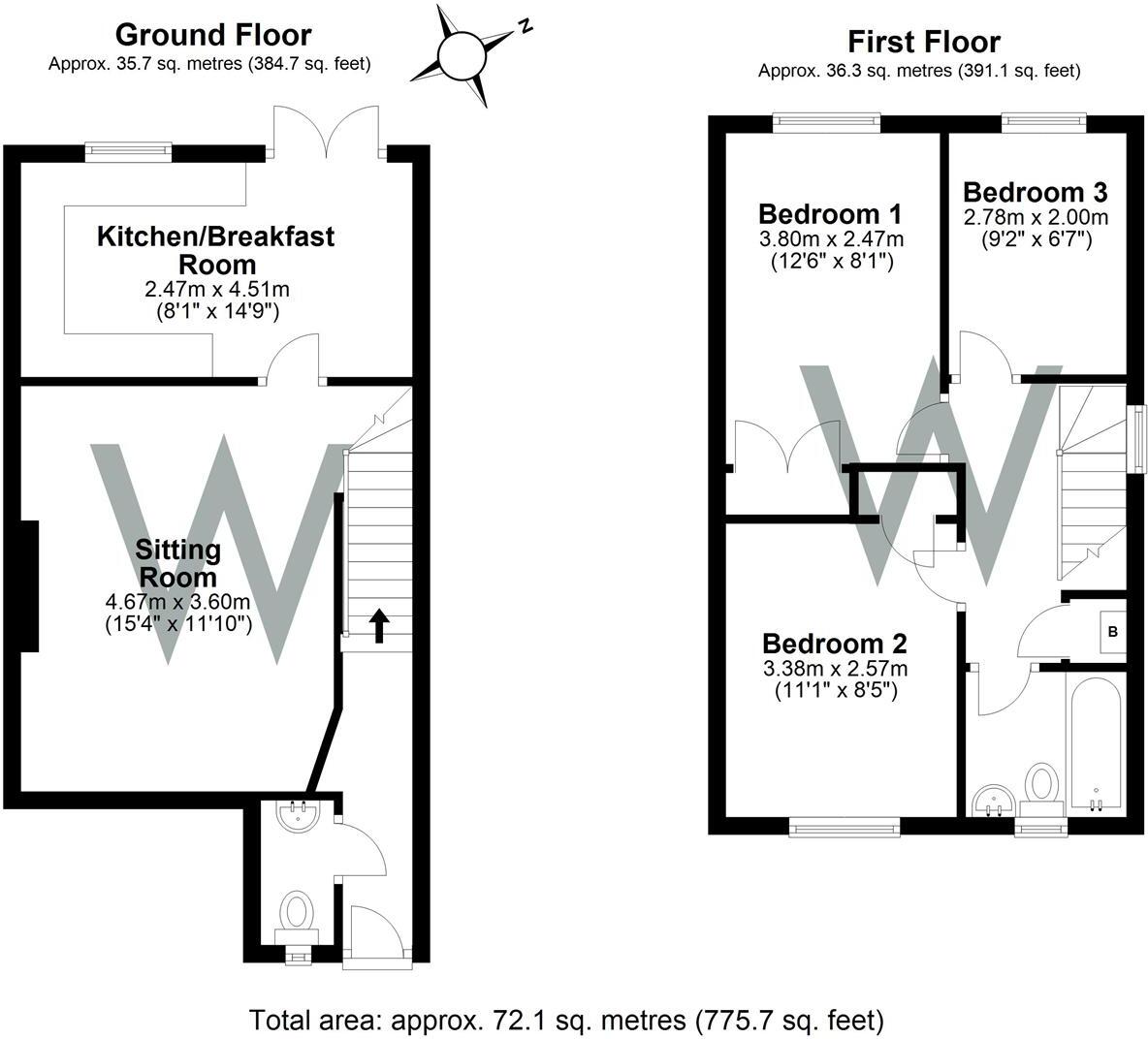 St. Judes Close, Bishopdown, Salisbury floorplan