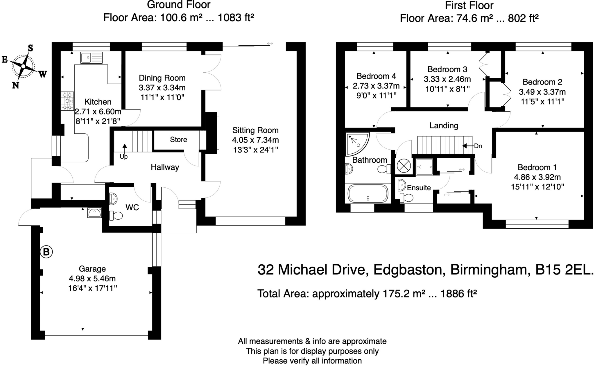 Michael Drive, Edgbaston B15 2EL floorplan