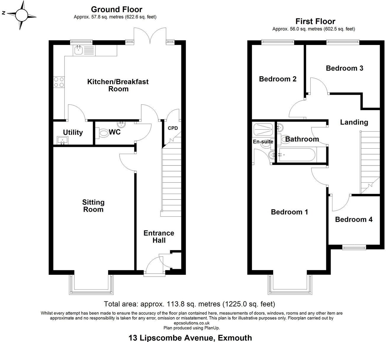 Lipscomb Avenue, Exmouth, EX8 2FL floorplan