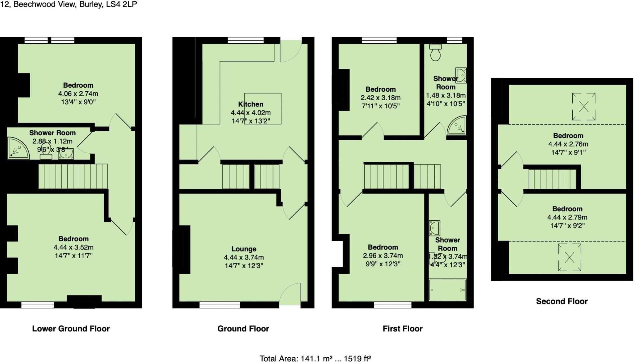 Beechwood View, Leeds floorplan