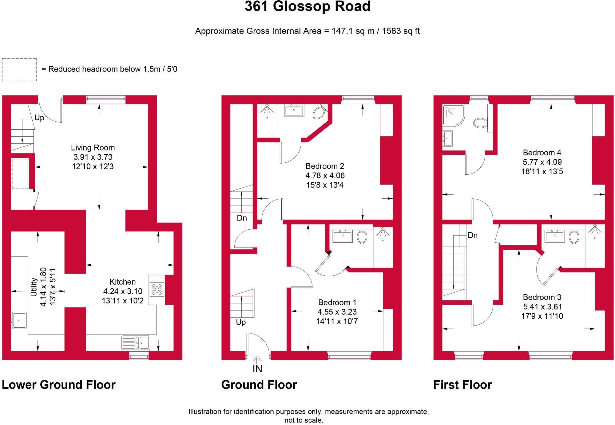 361 Glossop Road, Broomhall floorplan
