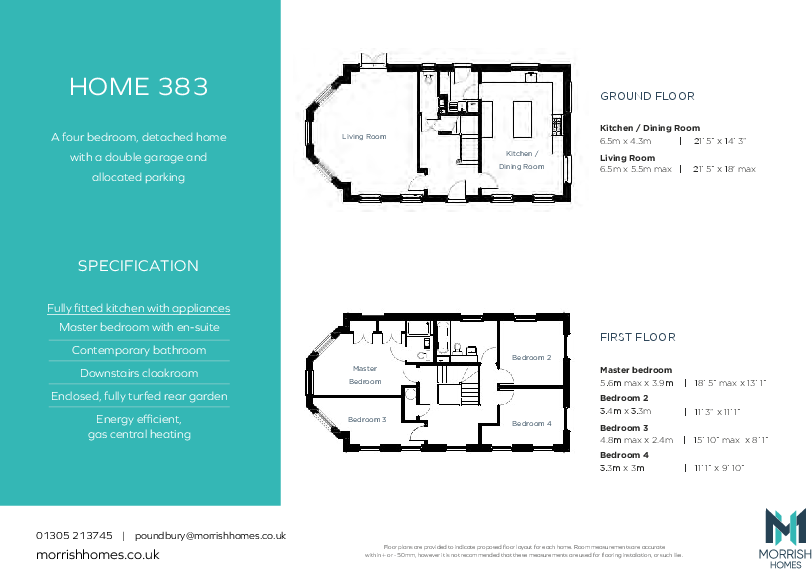 North East Quadrant, Poundbury, 
DT1 3SU floorplan