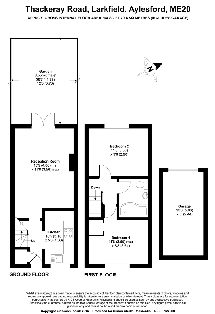 Thackeray Road, Larkfield, Aylesford floorplan