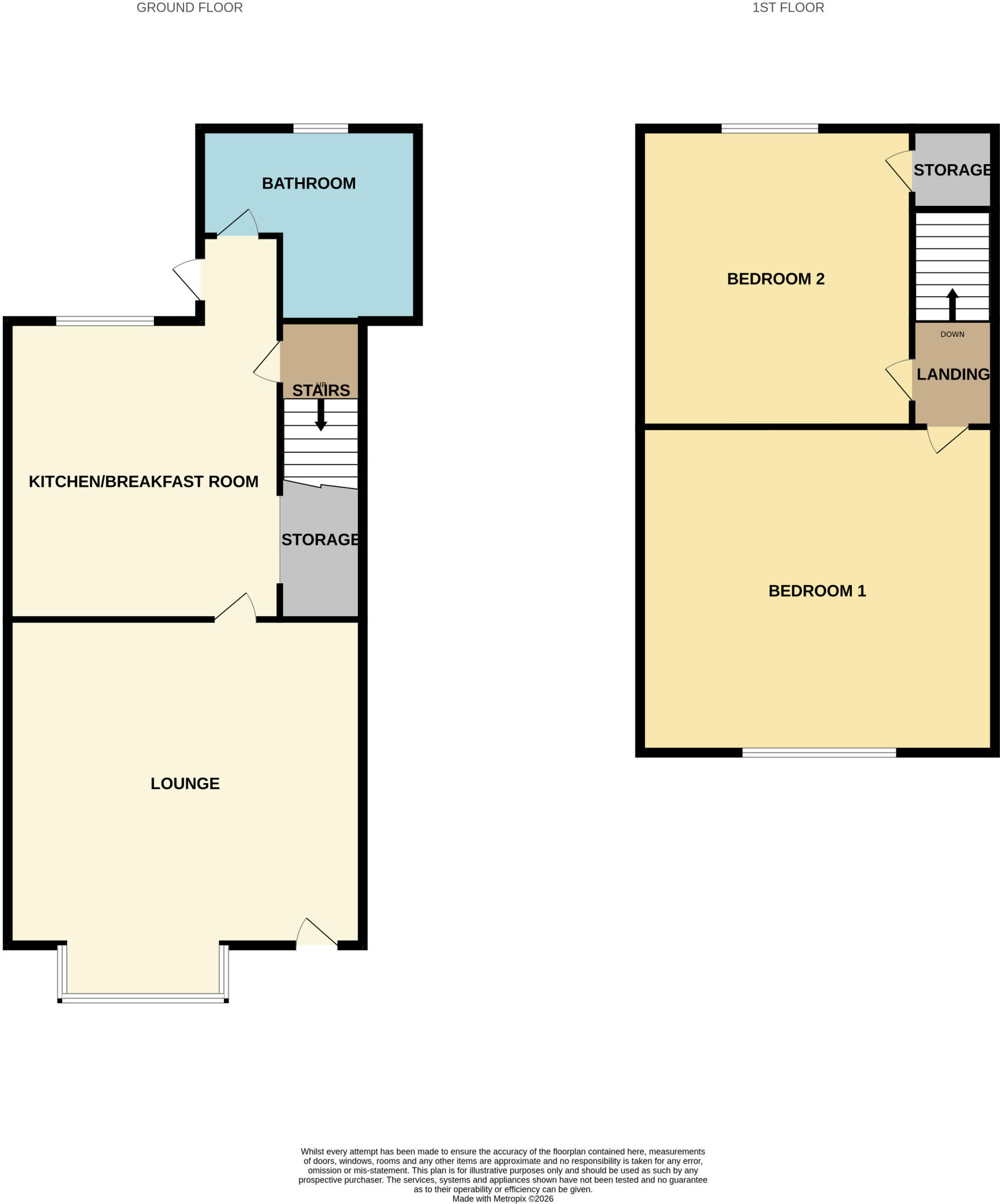 Main Street, Stapenhill, Burton-on-Trent, Staffordshire, DE15 floorplan