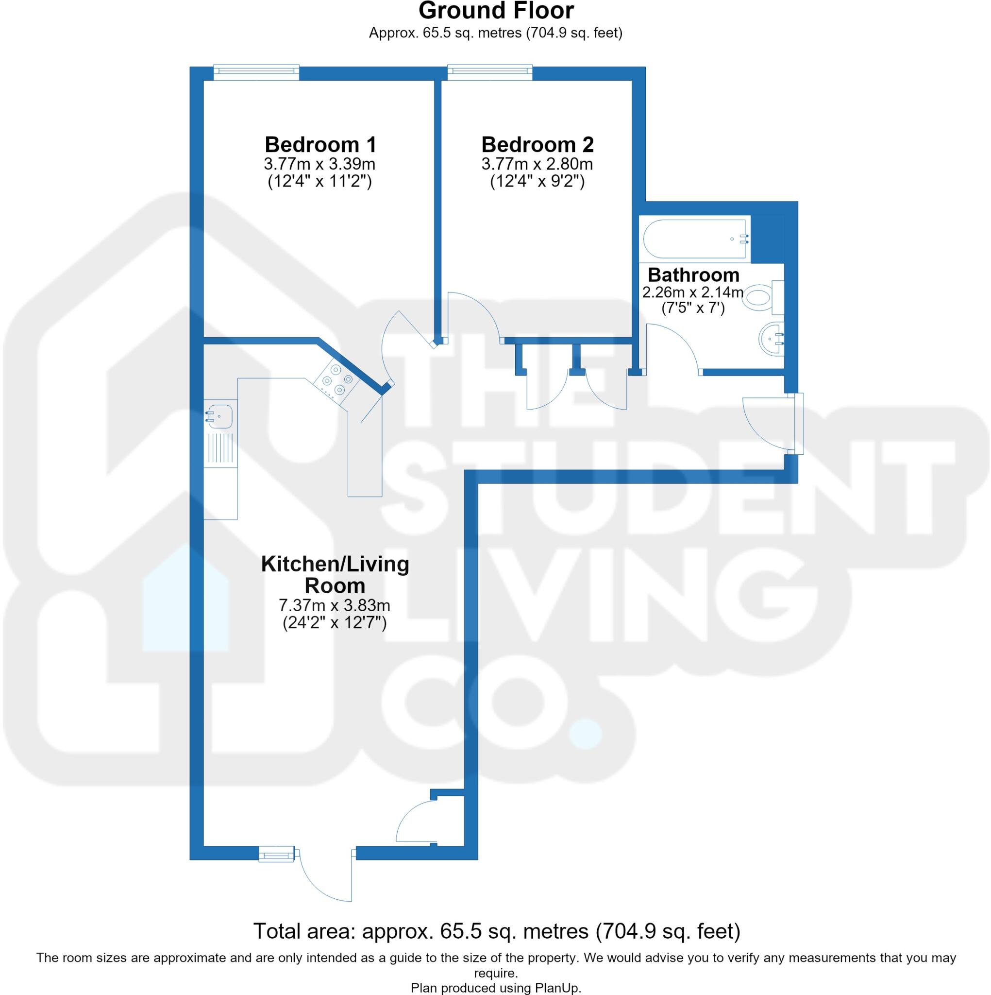 Portland Square, Raleigh Street floorplan