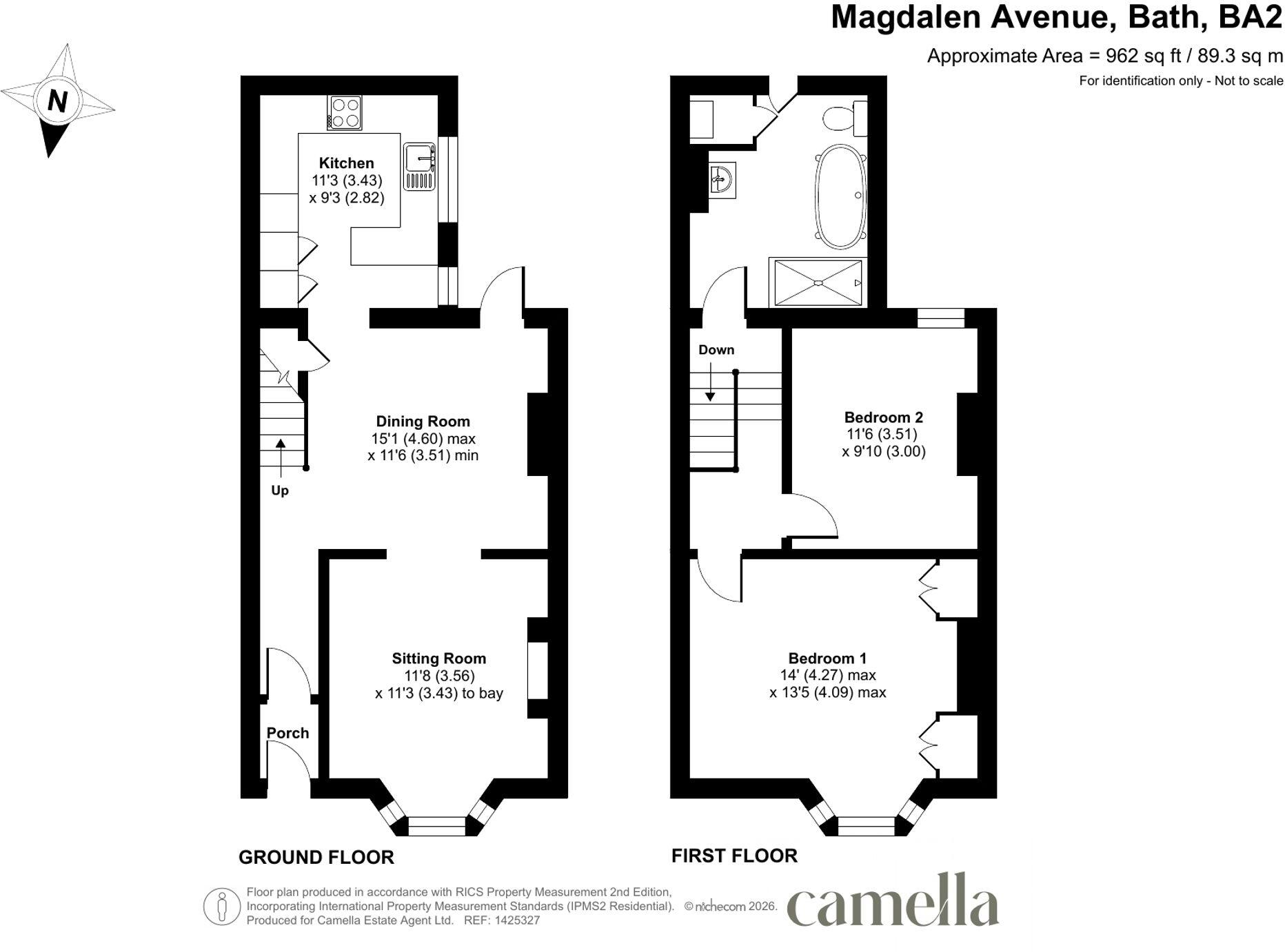 Magdalen Avenue, Bath, BA2 floorplan