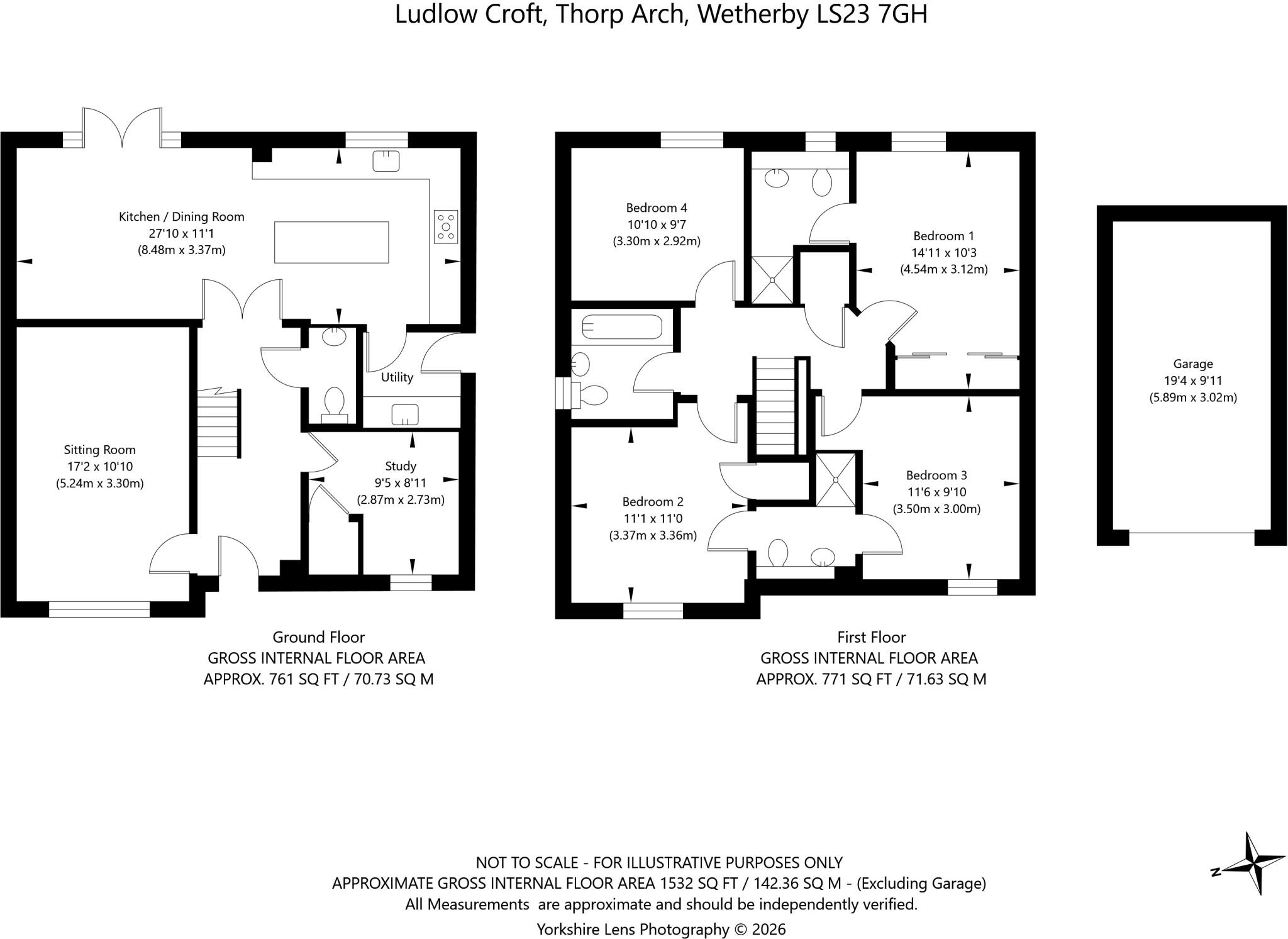 Ludlow Croft, Thorp Arch, Wetherby, West Yorkshire floorplan