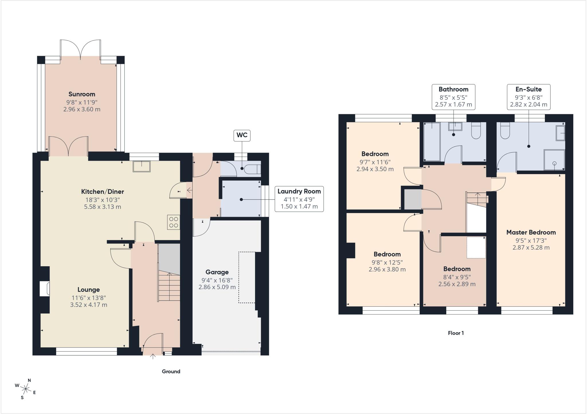 Court Way, Sampford Peverell, Tiverton, Devon, EX16 floorplan
