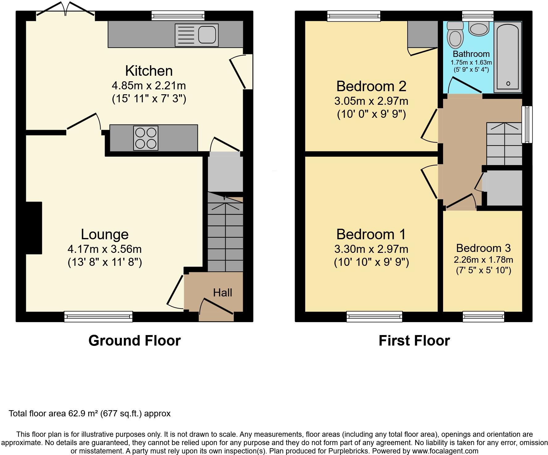 Springfield Crescent, Leeds, LS27 floorplan