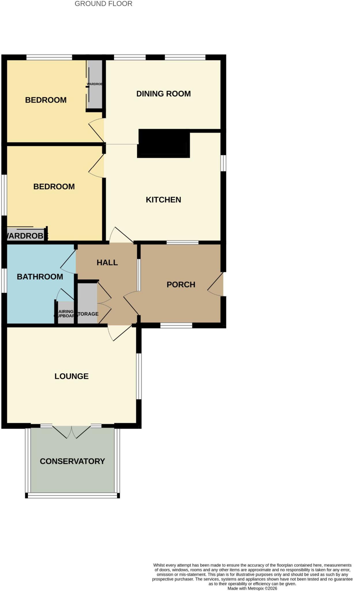 Pickle Lea, St. Michaels Road, Thorpe-le-Soken, Clacton-on-Sea floorplan