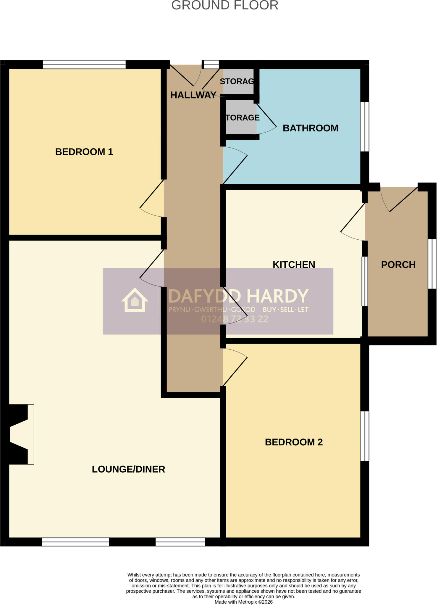 Mountain View, Llanrug, Caernarfon, Gwynedd, LL55 floorplan