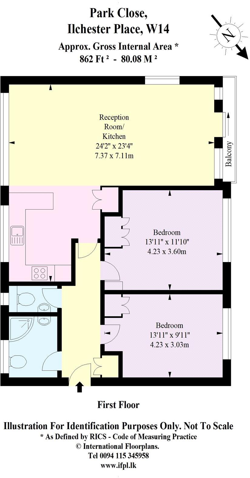 Illchester Place, London, W14 floorplan