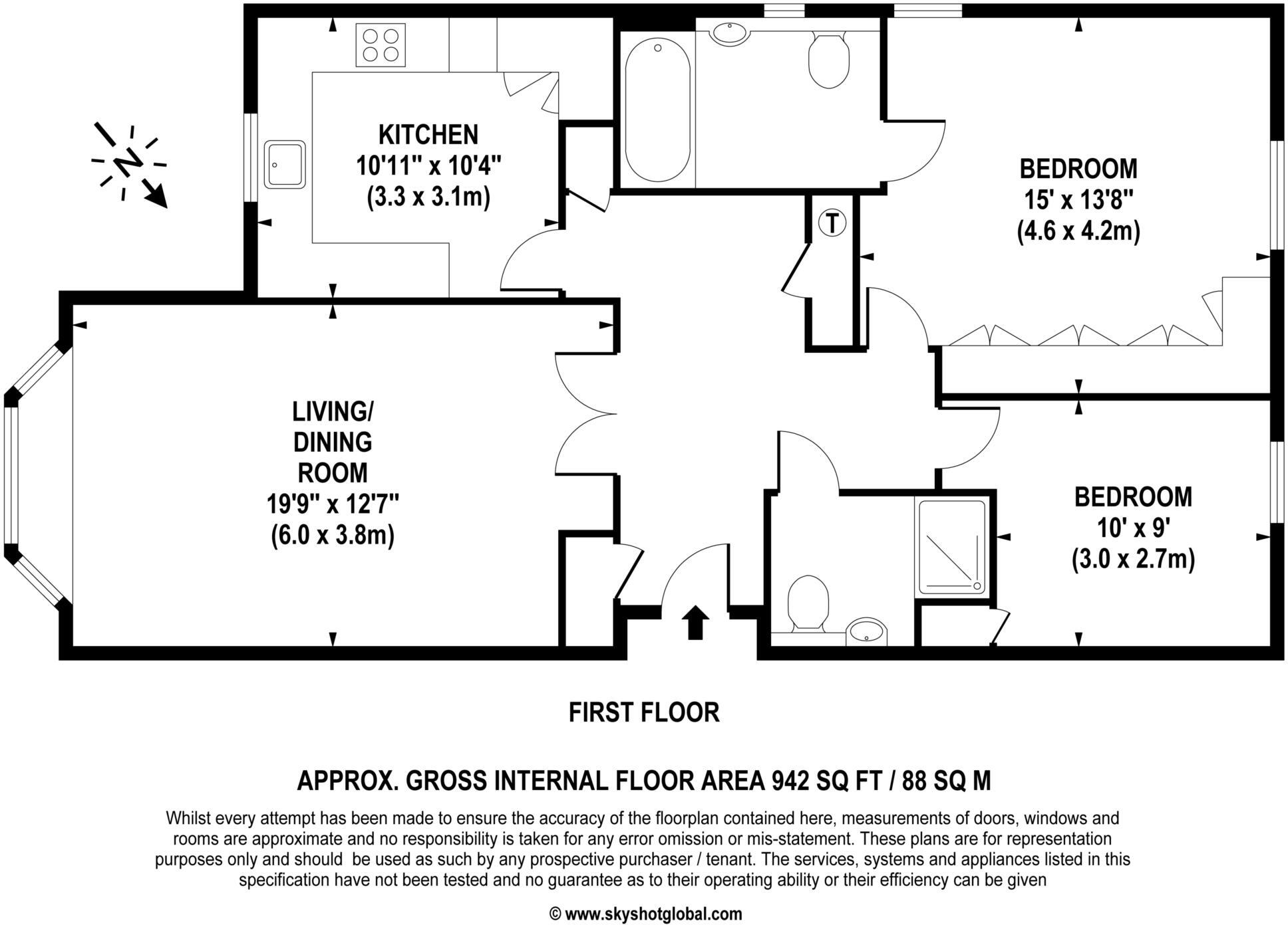 Fairlawn, Weybridge floorplan