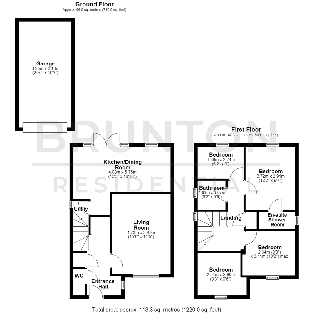 Lavender Way, West Meadows, Cramlington, NE23 floorplan