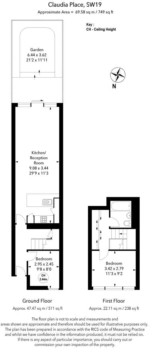 Claudia Place, London, SW19 floorplan