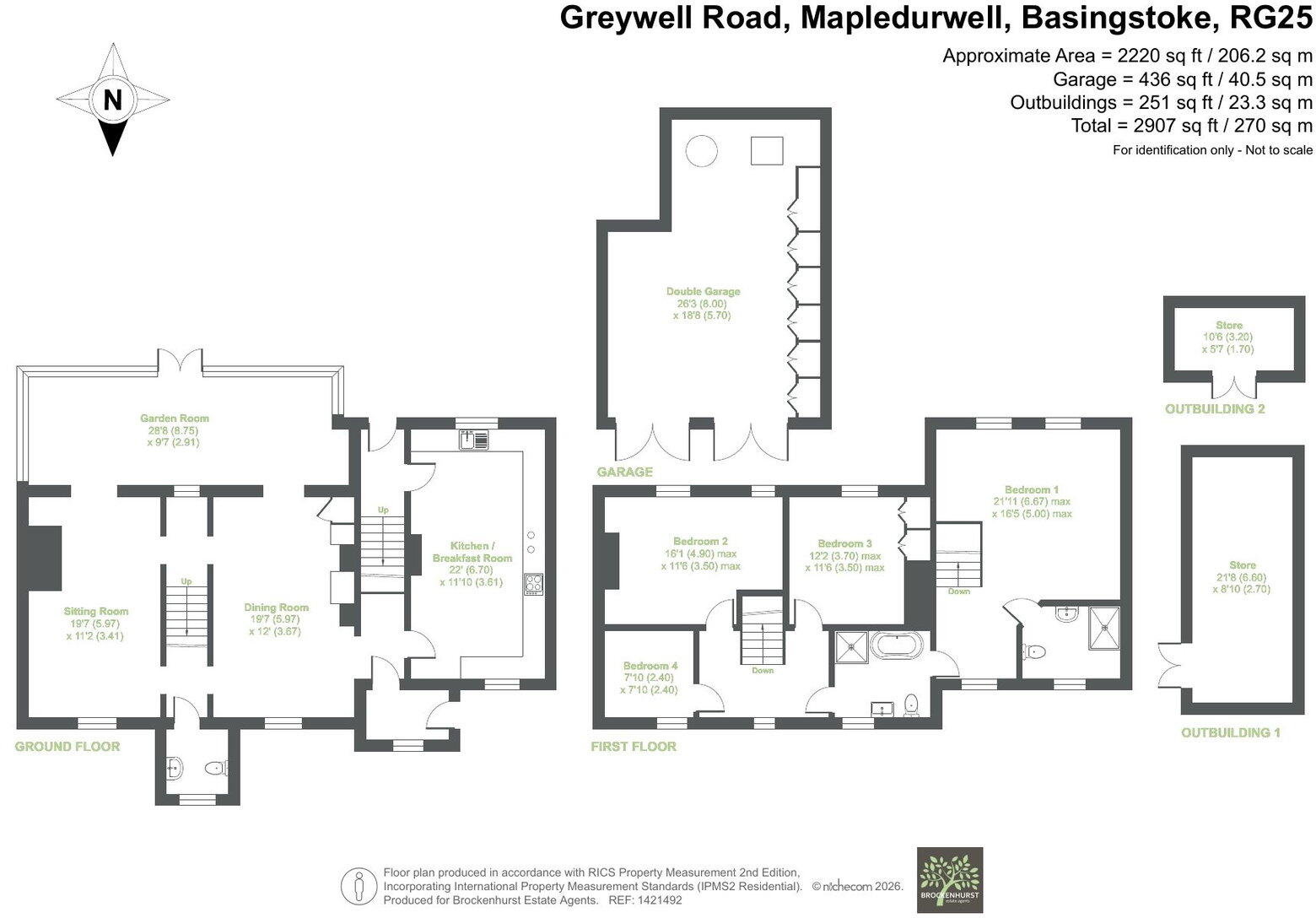 Greywell Road, Mapledurwell RG25 2LS floorplan