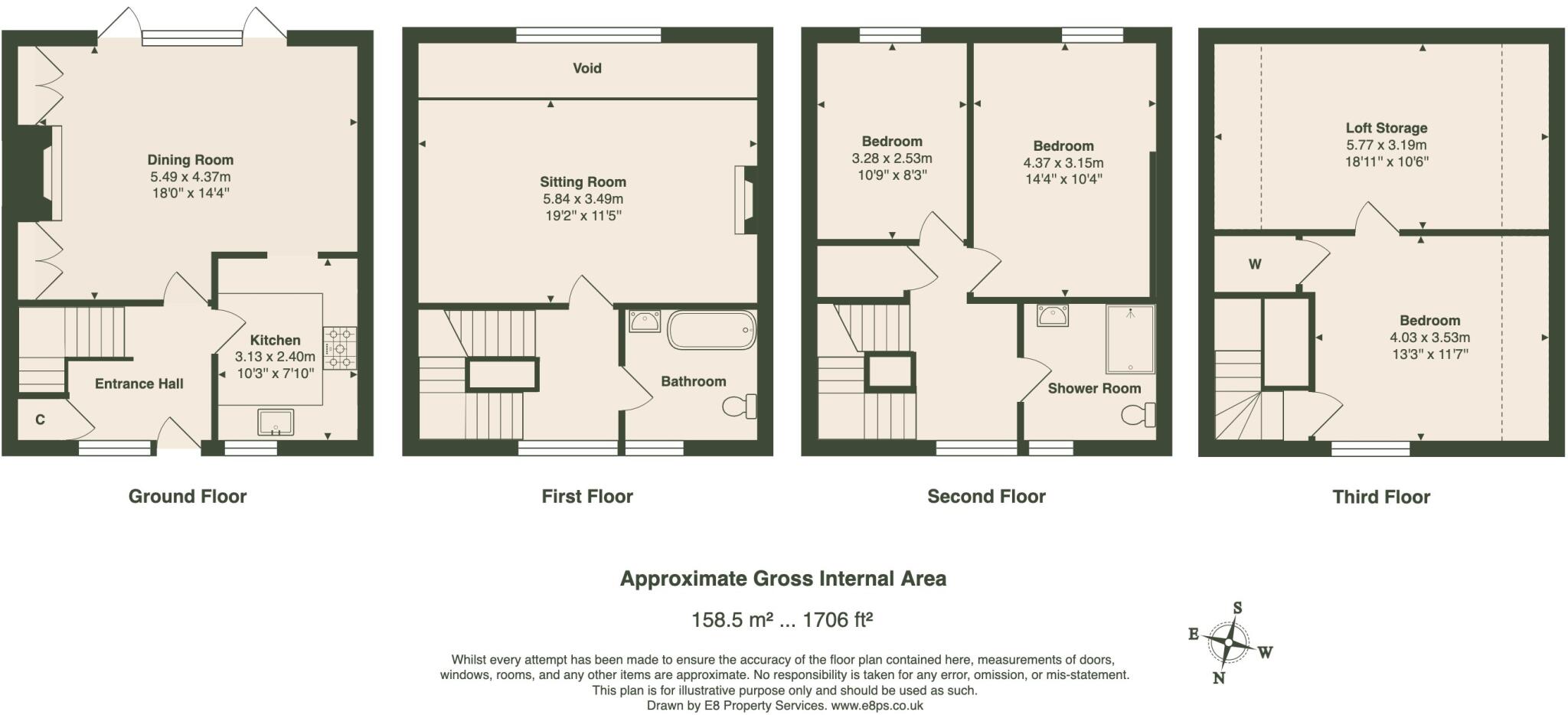 The Coach House, Filkins Hall, Filkins, Oxfordshire, GL7 floorplan