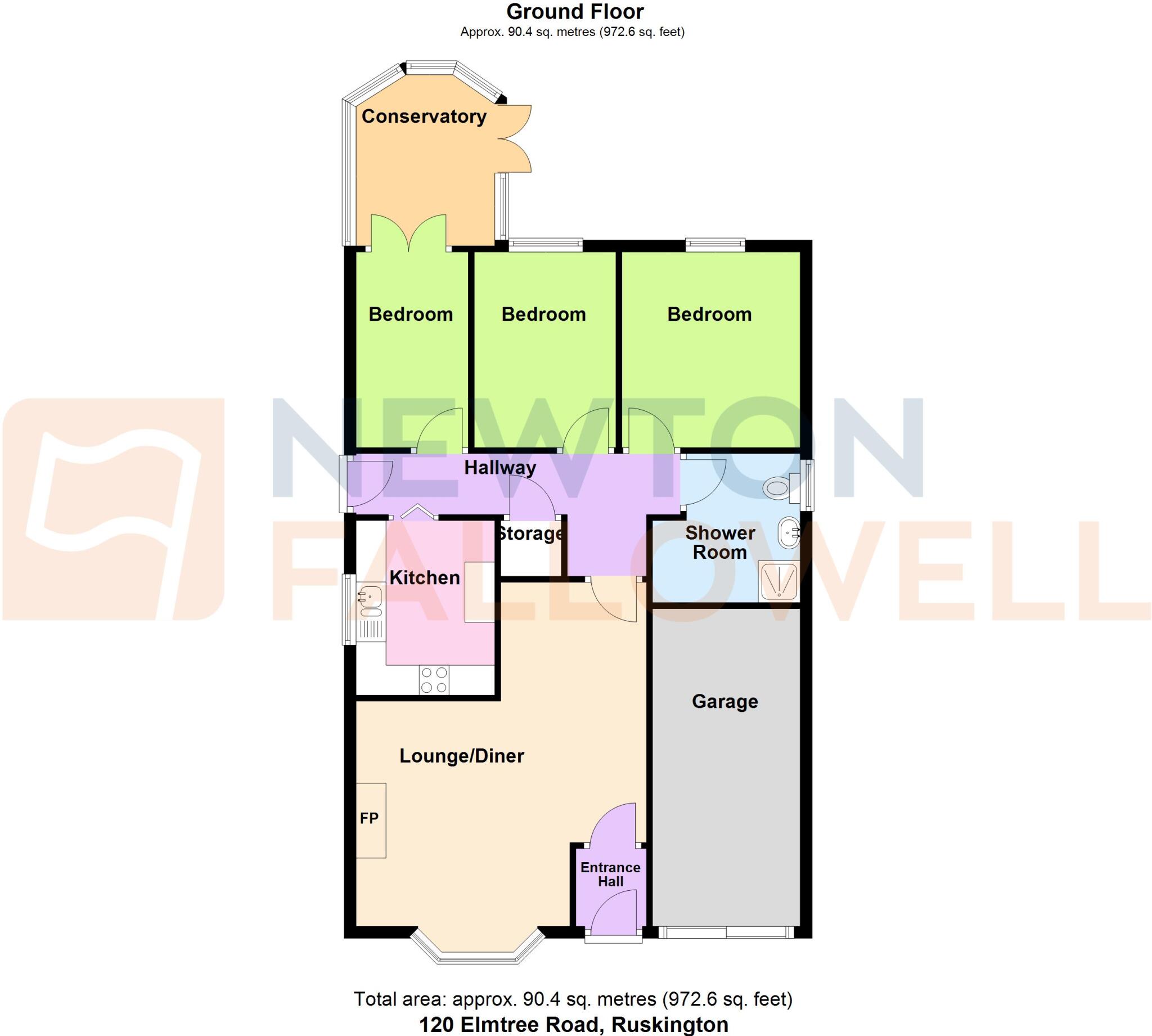Elmtree Road, Ruskington, NG34 floorplan