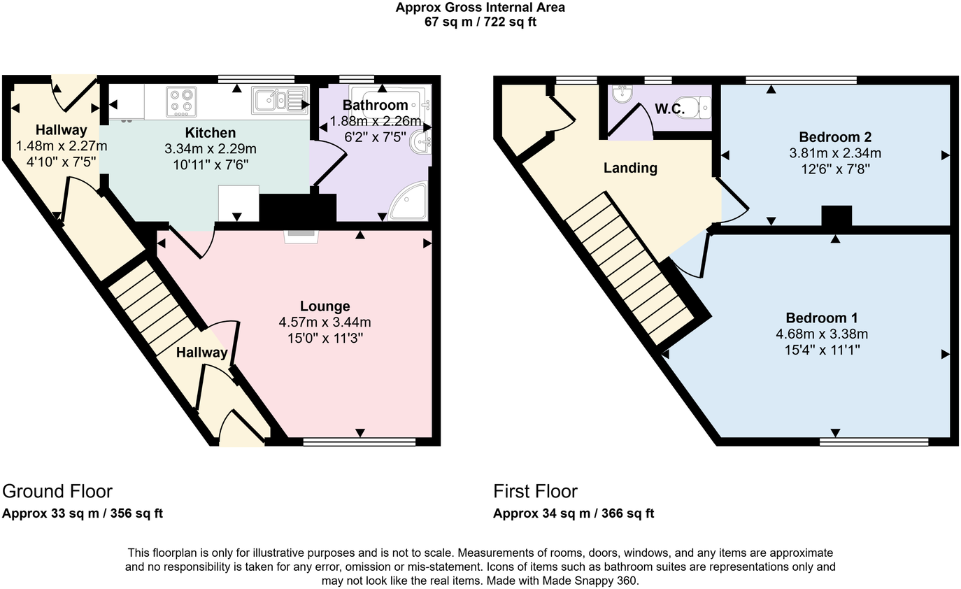 Harrington Road, Workington, CA14 3EB floorplan