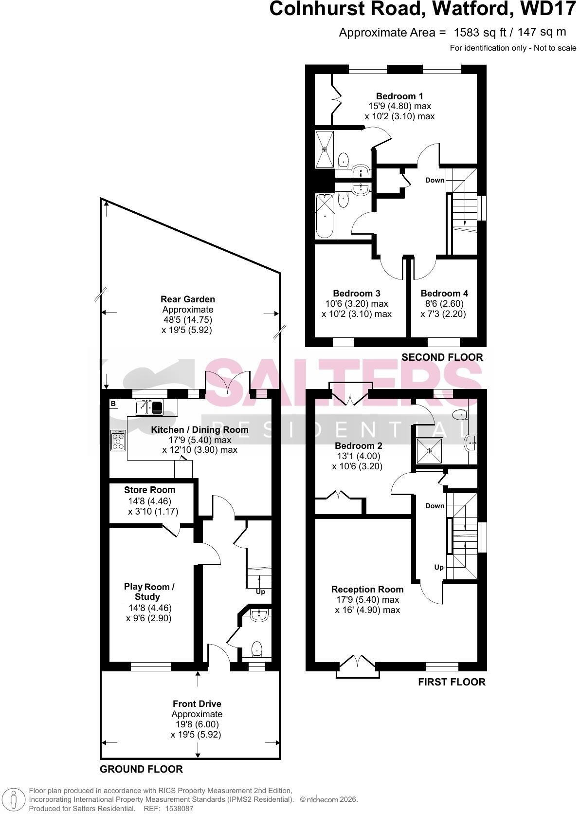 Colnhurst Road, Nascot Wood, Watford WD17 4BZ floorplan