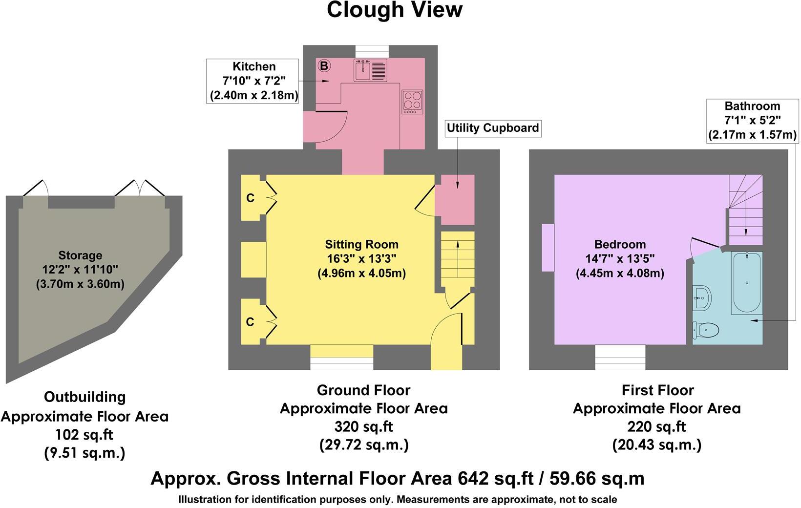 Clough View, The Hills, Bradwell, Hope Valley floorplan