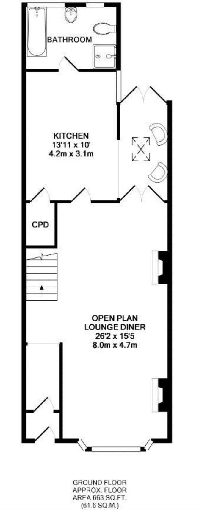 Avenue Road, Old Town, Swindon floorplan