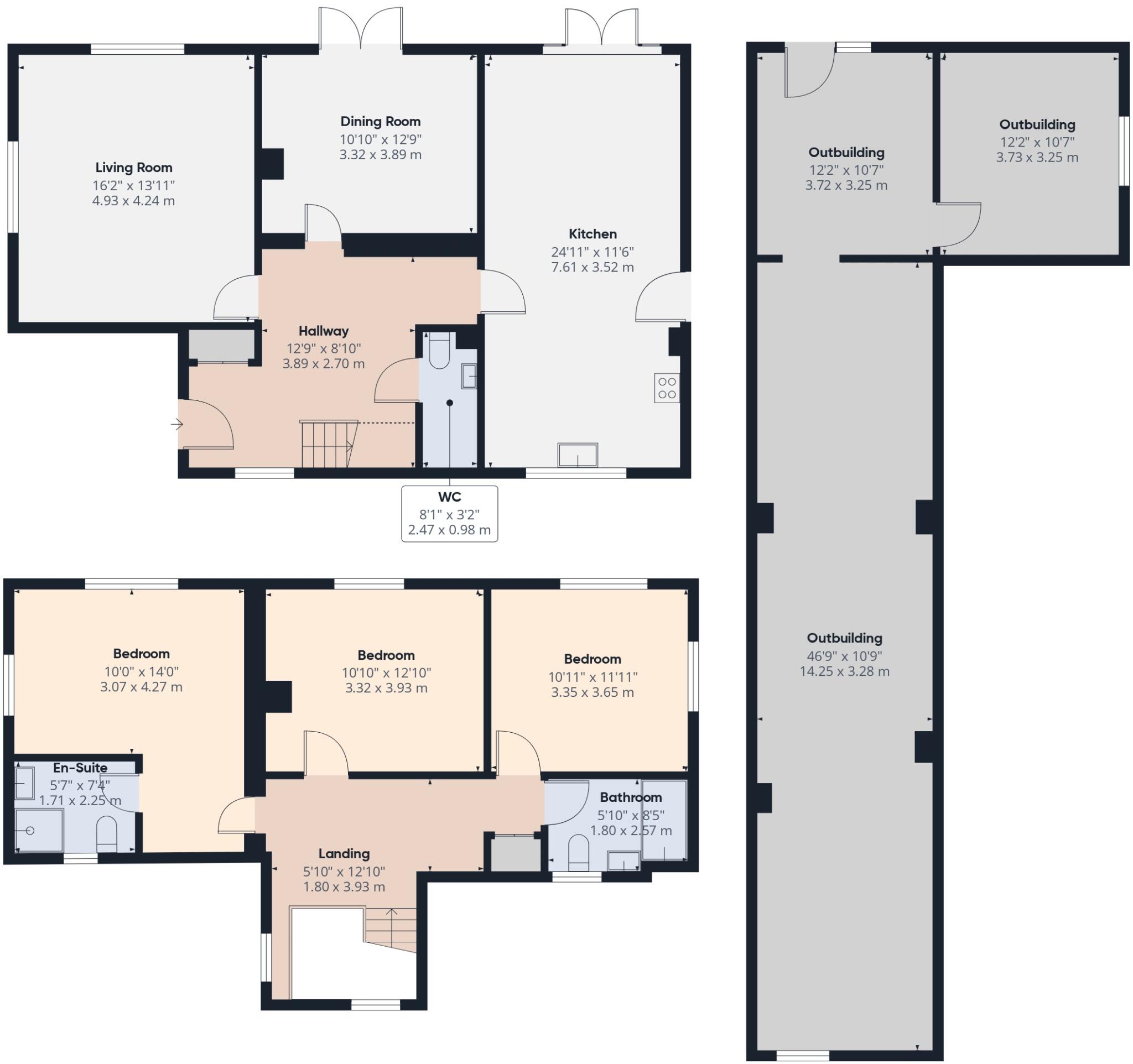 Mill Lane, Weybread, Diss, Suffolk, IP21 floorplan