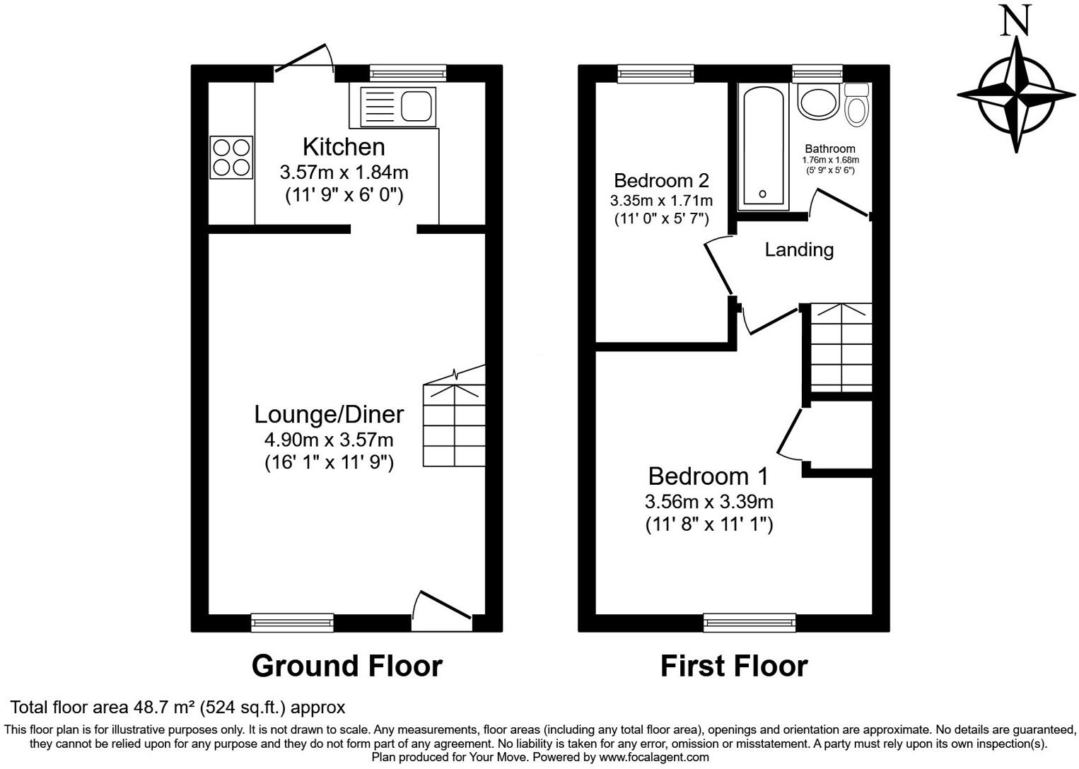 St Andrews Close, Paddock Wood, Tonbridge, Kent, TN12 floorplan