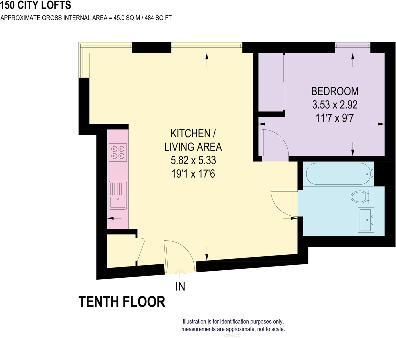 City Loft, Sheffield, S1 floorplan