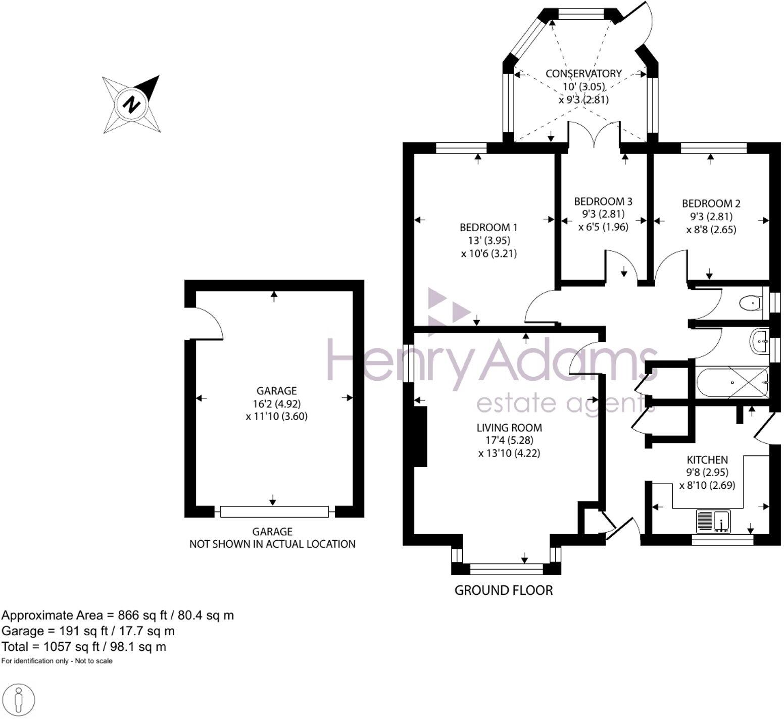 Harcourt Way, Selsey, PO20 floorplan