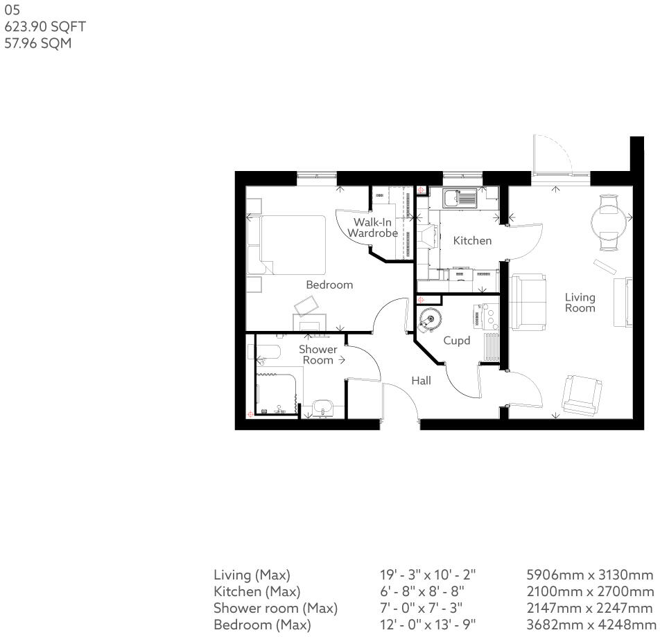 South Street, Taunton, Somerset, TA1 3GH floorplan