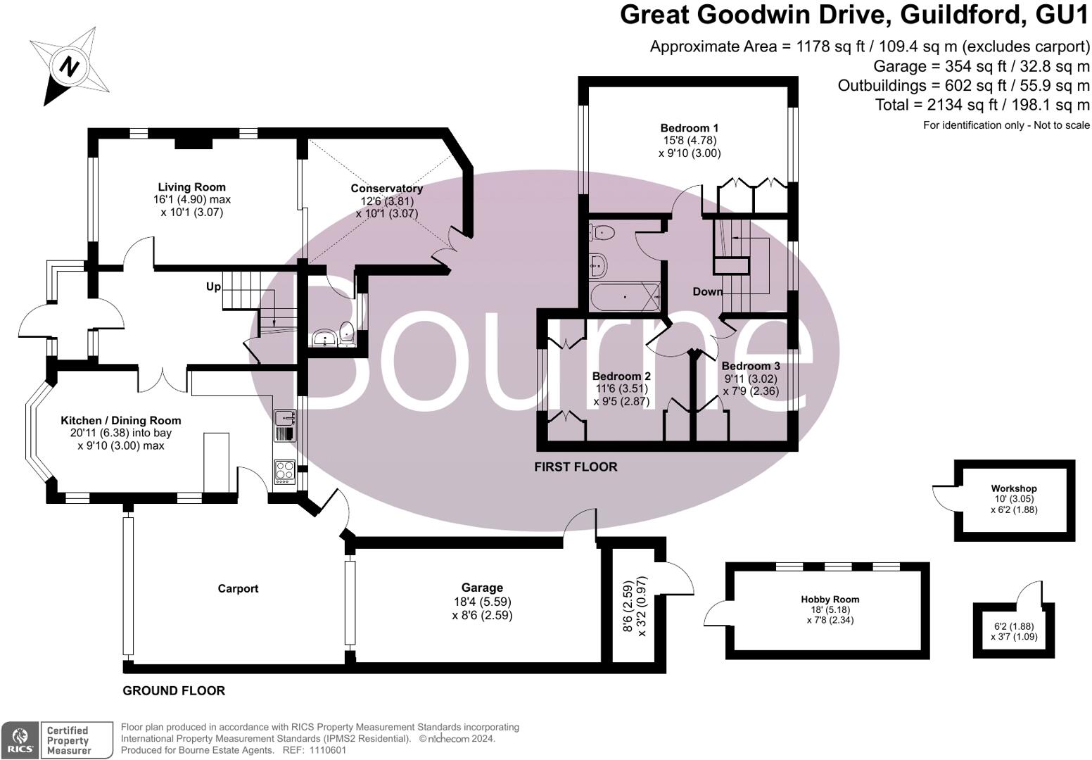 Great Goodwin Drive, Guildford, Surrey, GU1 floorplan