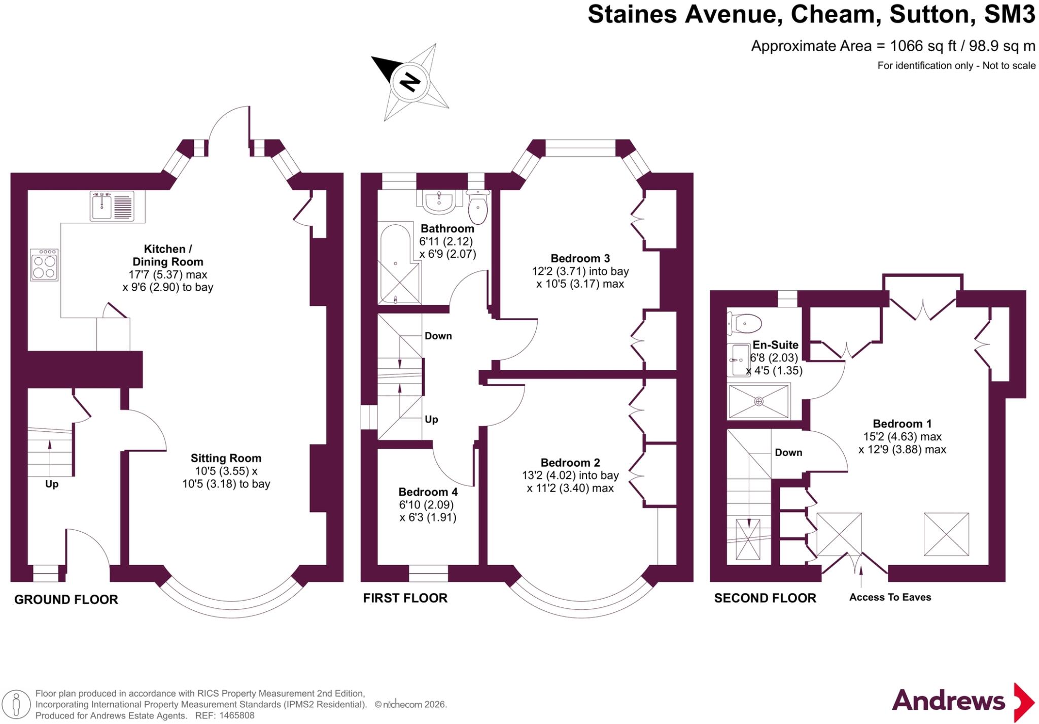 Staines Avenue, Cheam, Sutton, SM3 floorplan