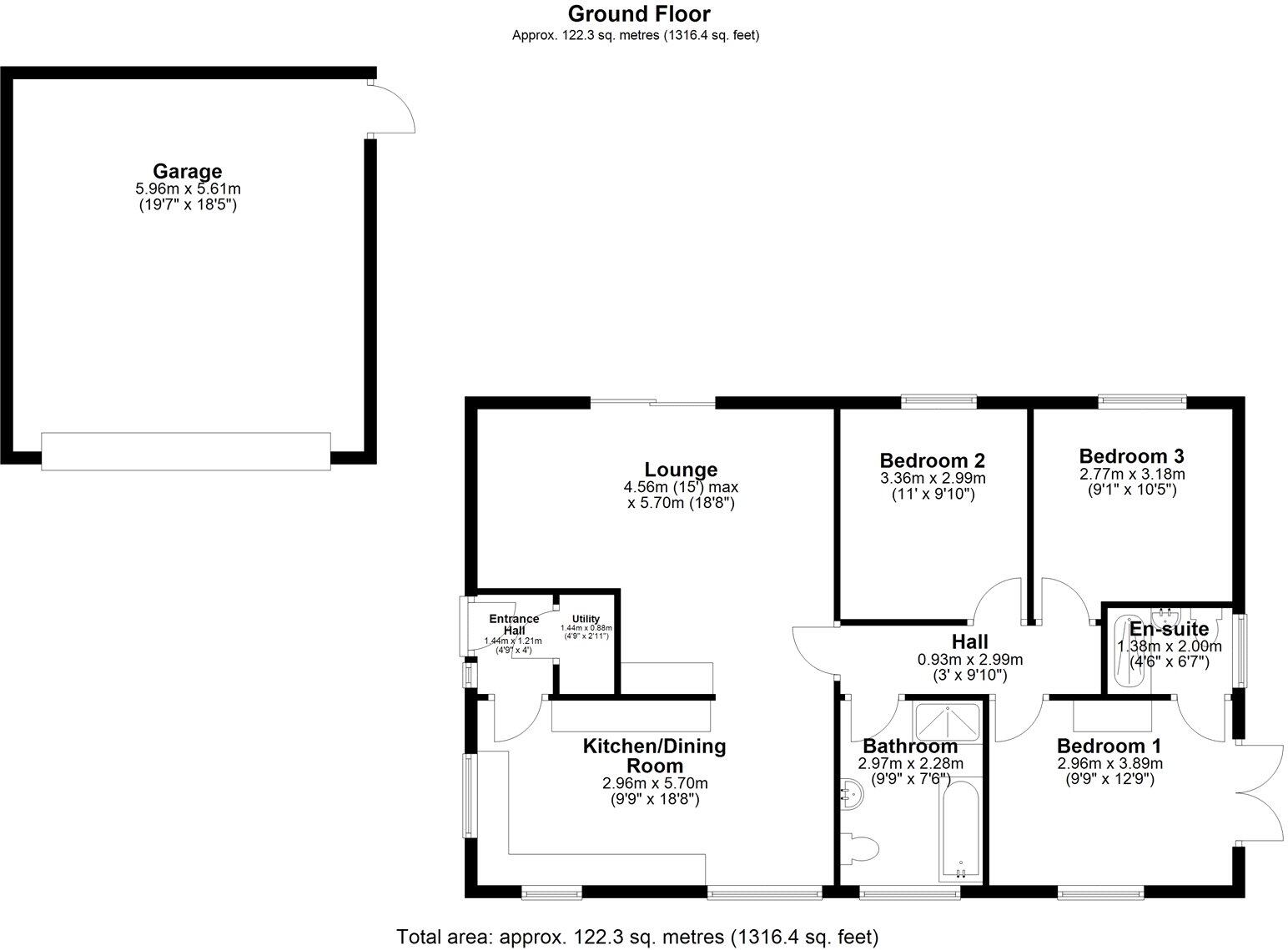 Southgate Spinneys, South Rauceby, Sleaford, Lincolnshire, NG34 floorplan