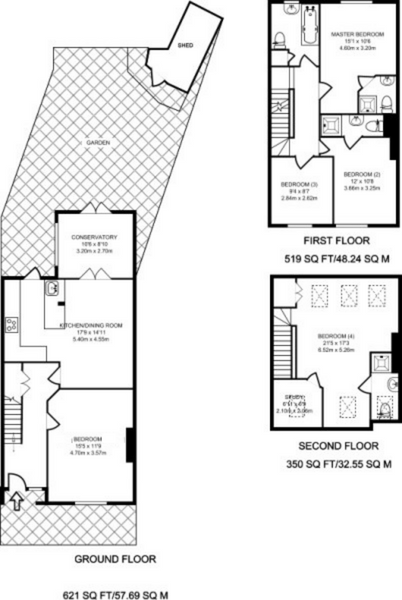 26, Evelyn Road floorplan