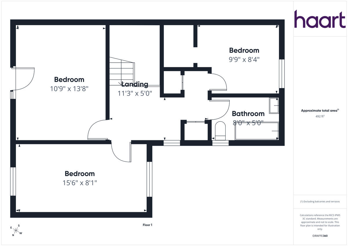 Wandsworth Place, Bradwell Common floorplan