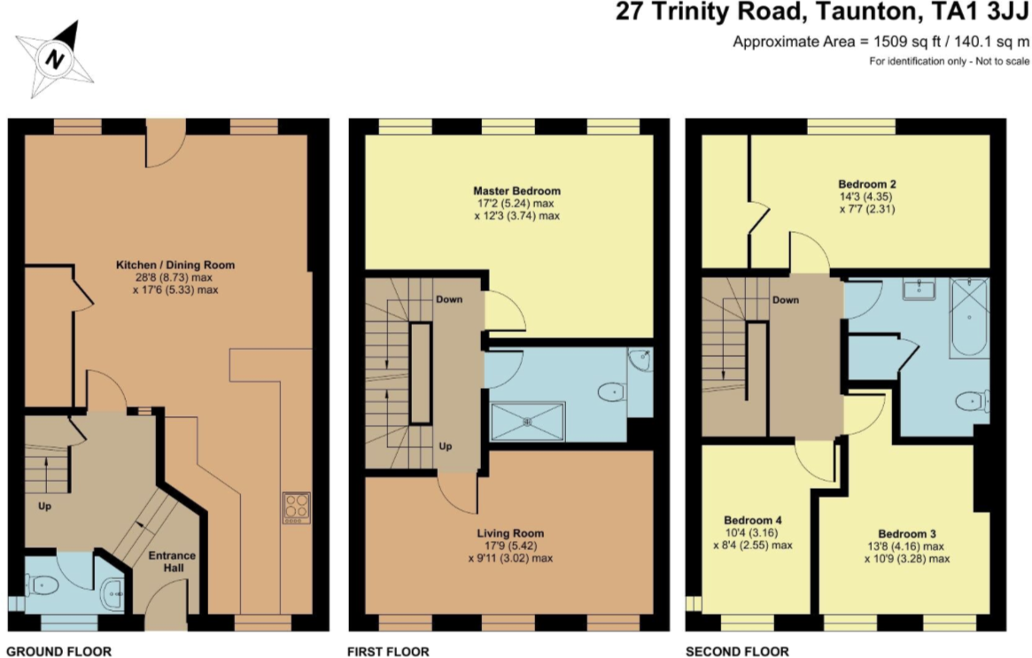 Trinity Road, Taunton, Somerset floorplan
