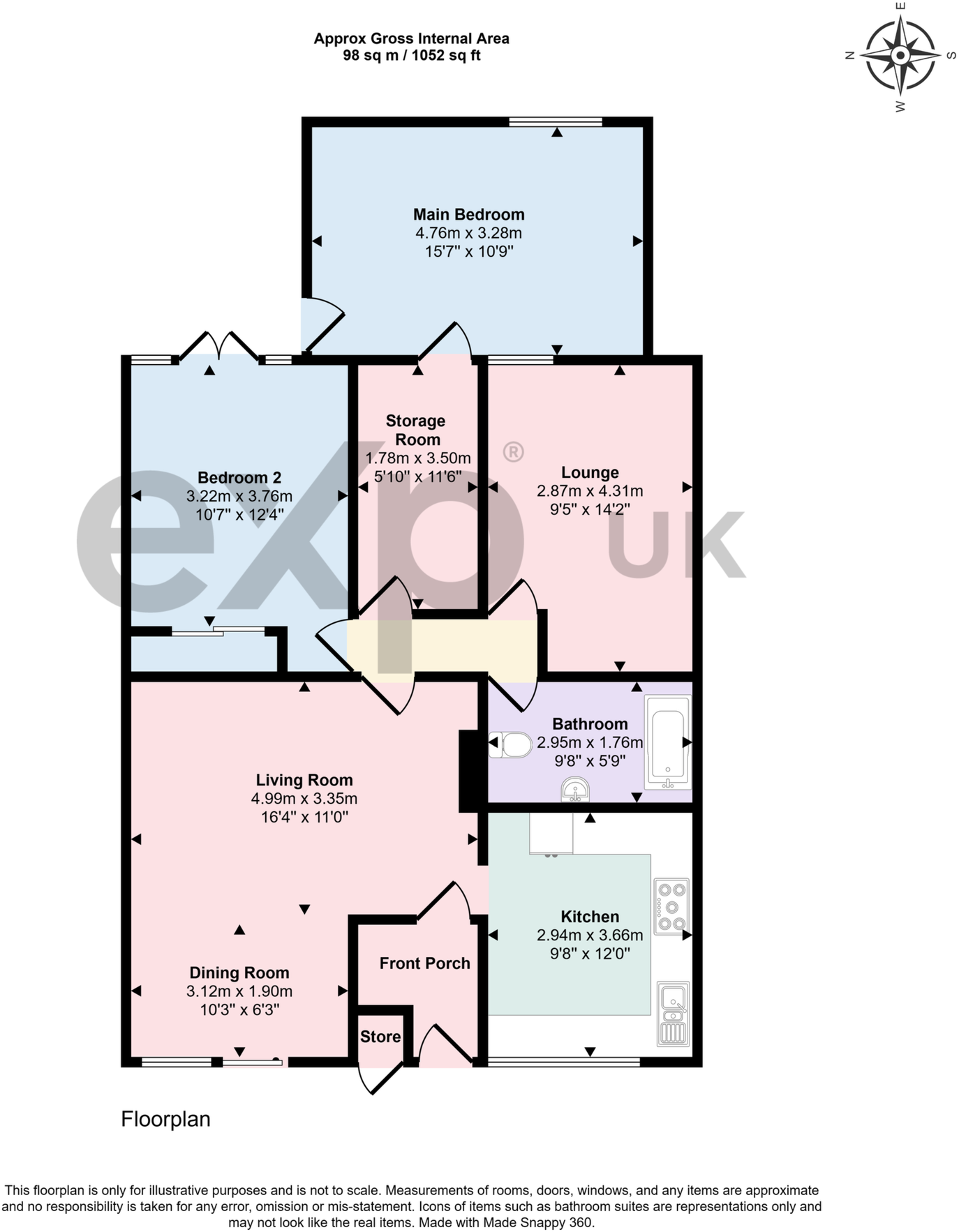 St. Dunstans, Coffee Hall, Milton Keynes, MK6 floorplan