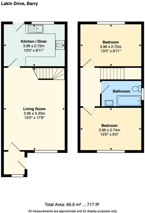 Lakin Drive, Barry floorplan