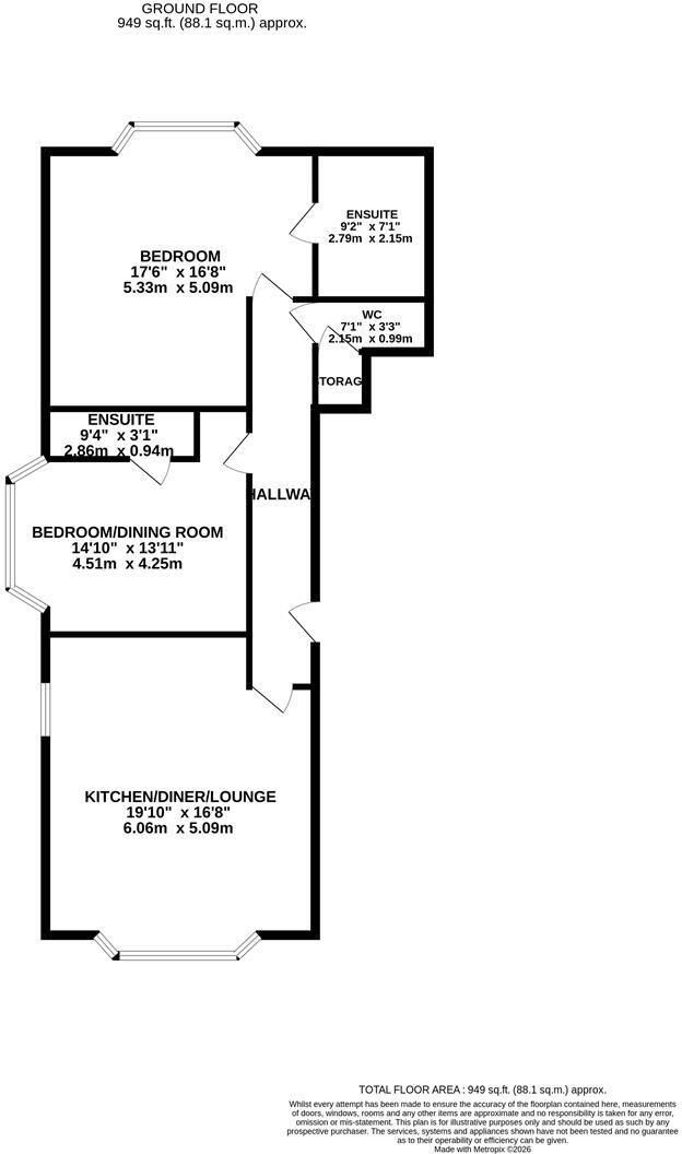 The Laurels, Main Street, Lubenham floorplan