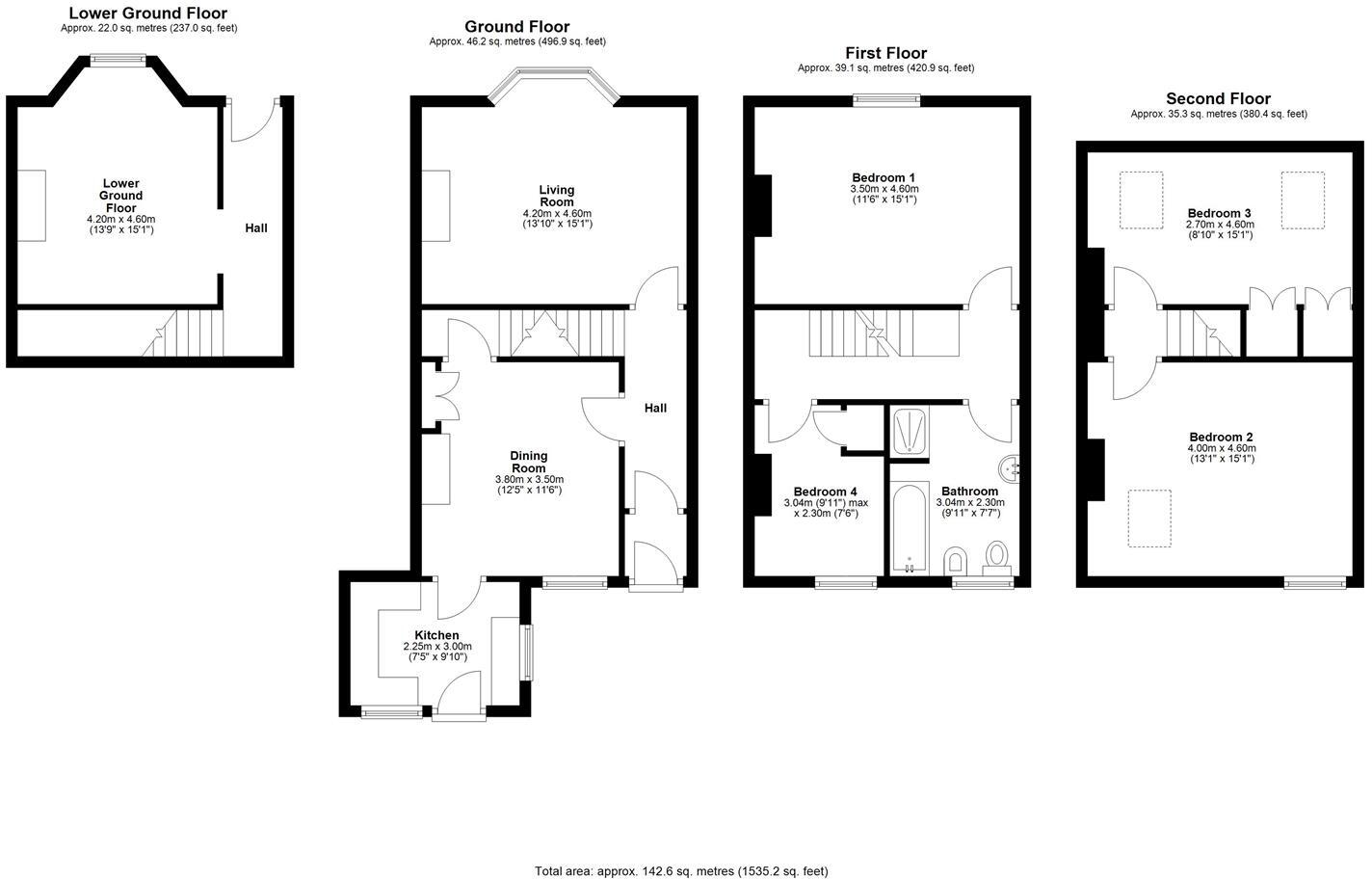 Underdale Road, Shrewsbury floorplan