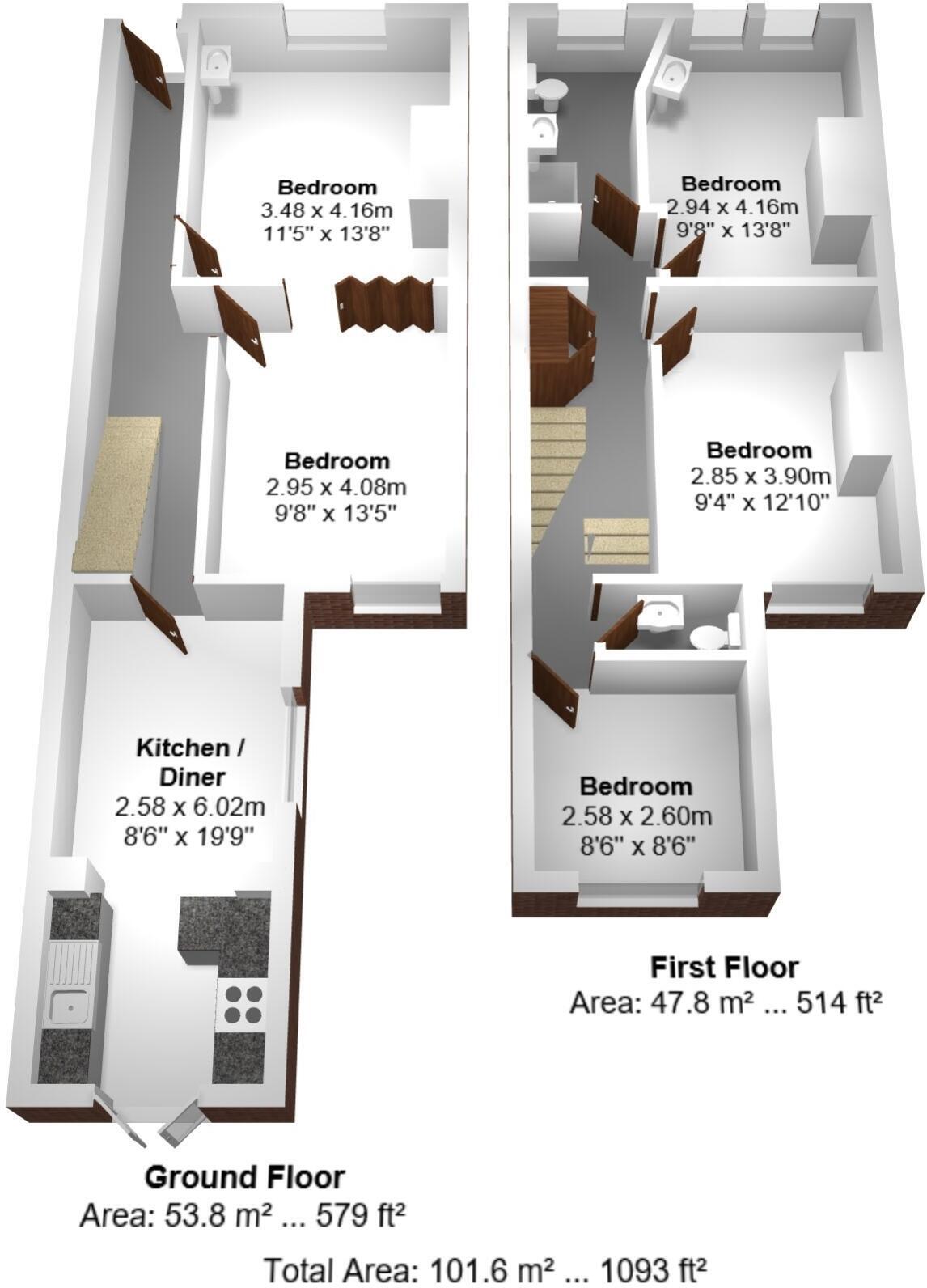 Whippingham Road, Brighton, East Sussex, BN2 floorplan