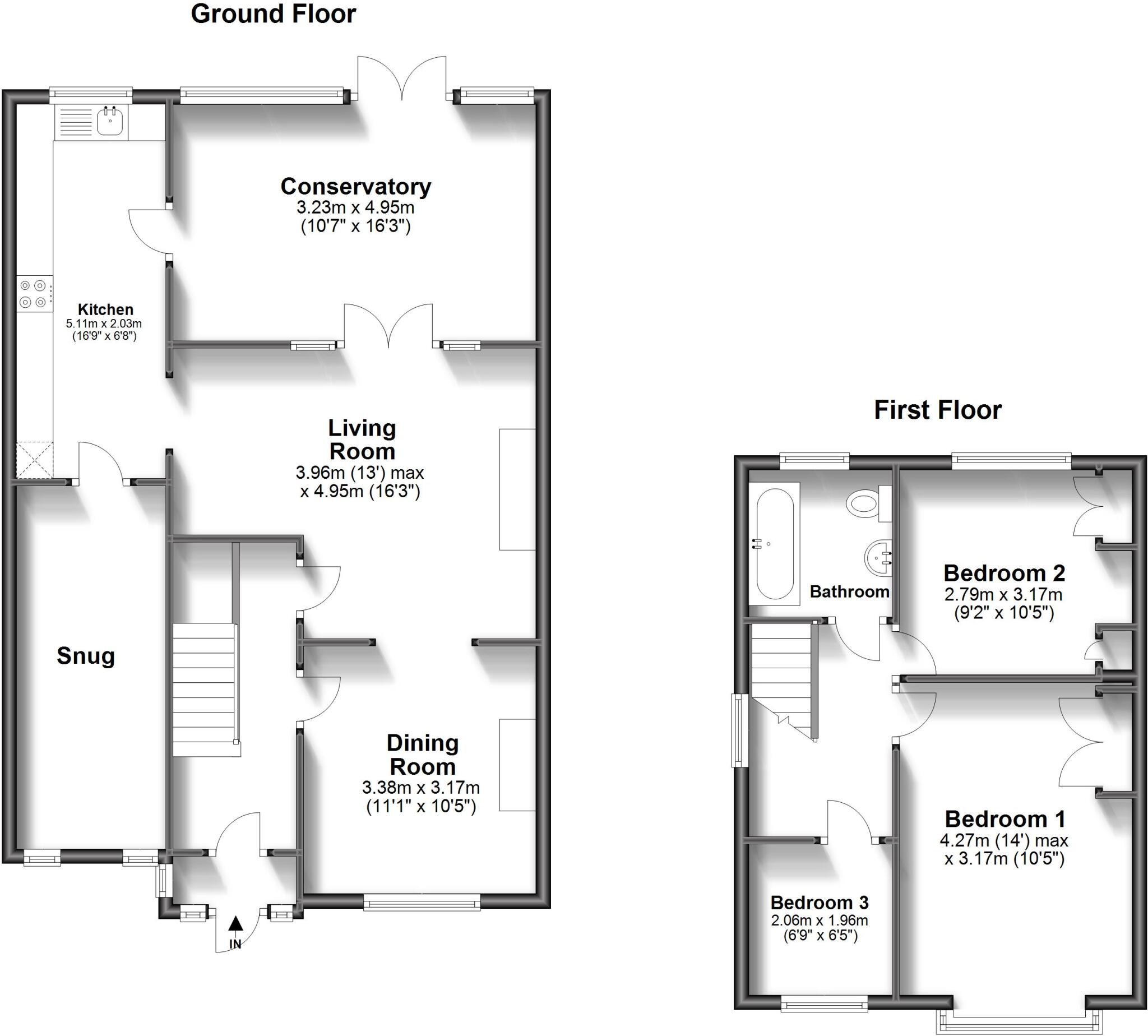 Surrey Grove Sutton SM1 floorplan