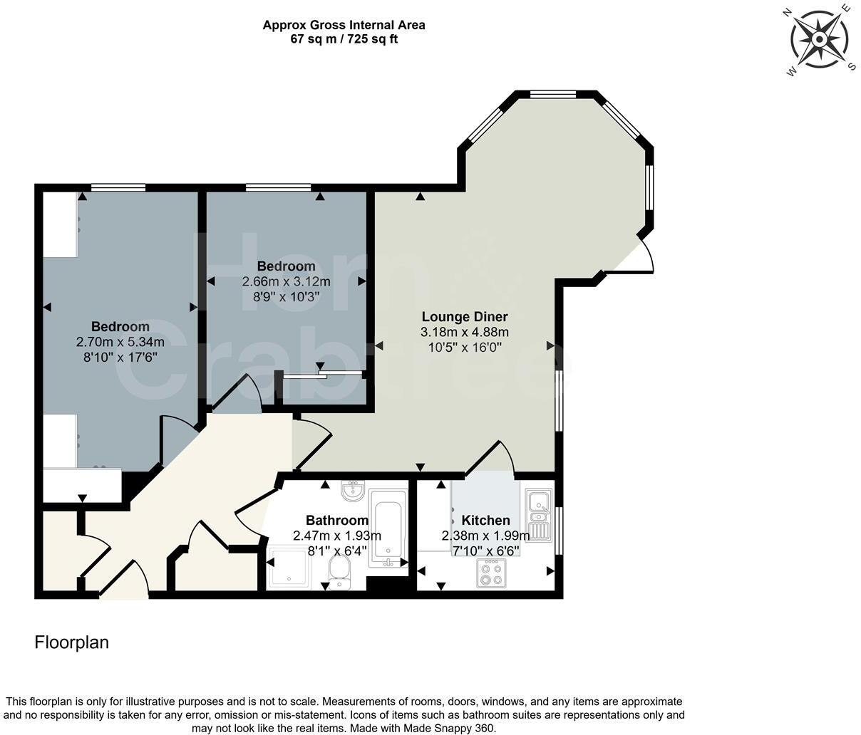 Cwrt Pegasus, Cardiff Road, Llandaff, Cardiff floorplan