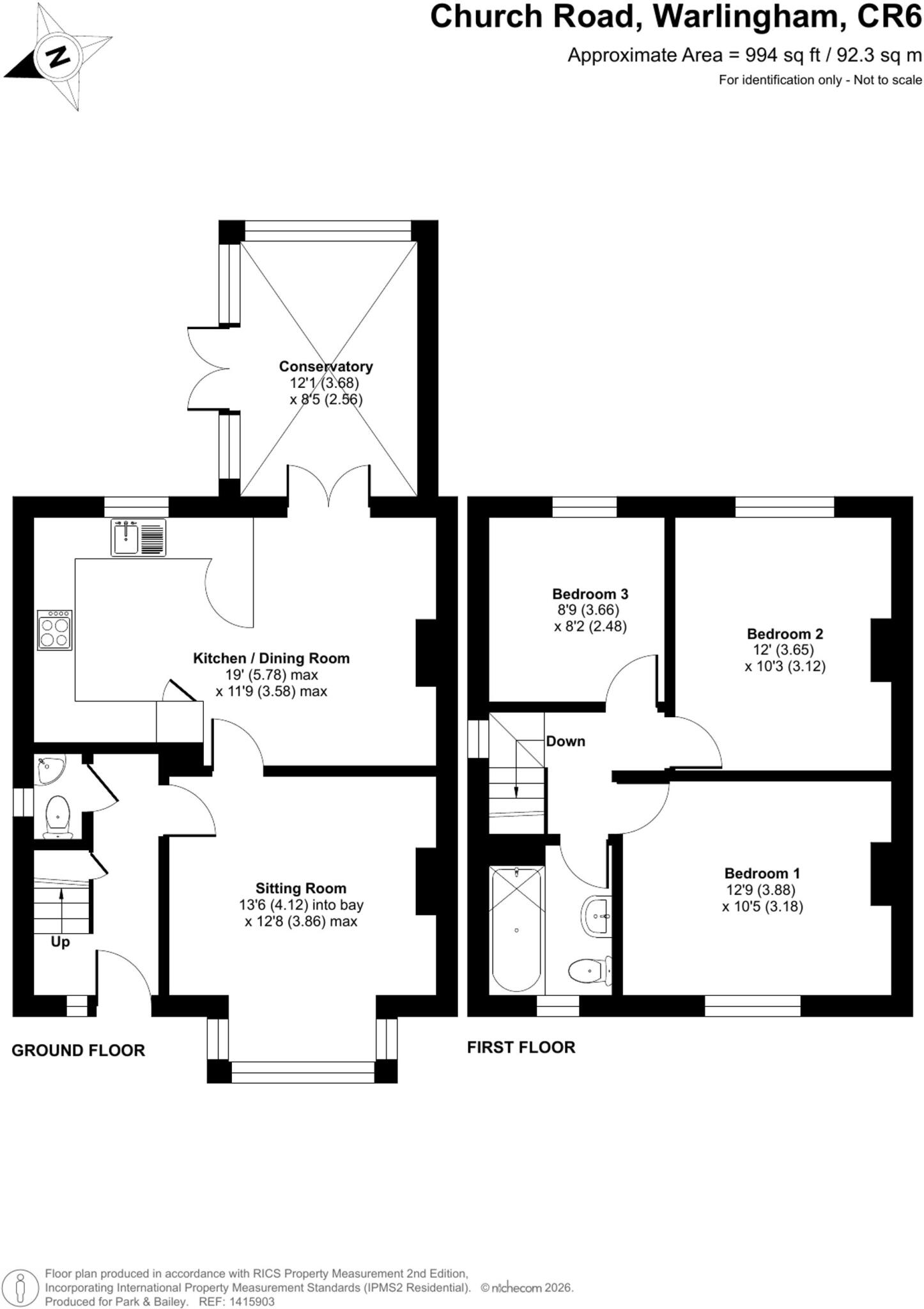 Church Road, Warlingham, CR6 floorplan