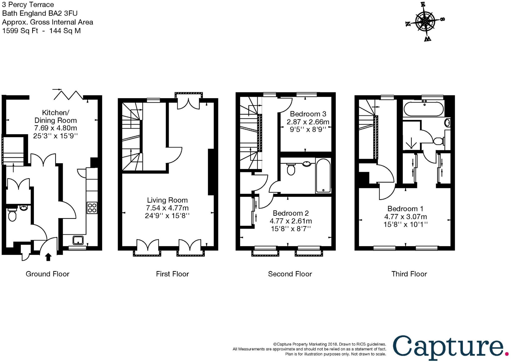 Percy Terrace, Bath floorplan