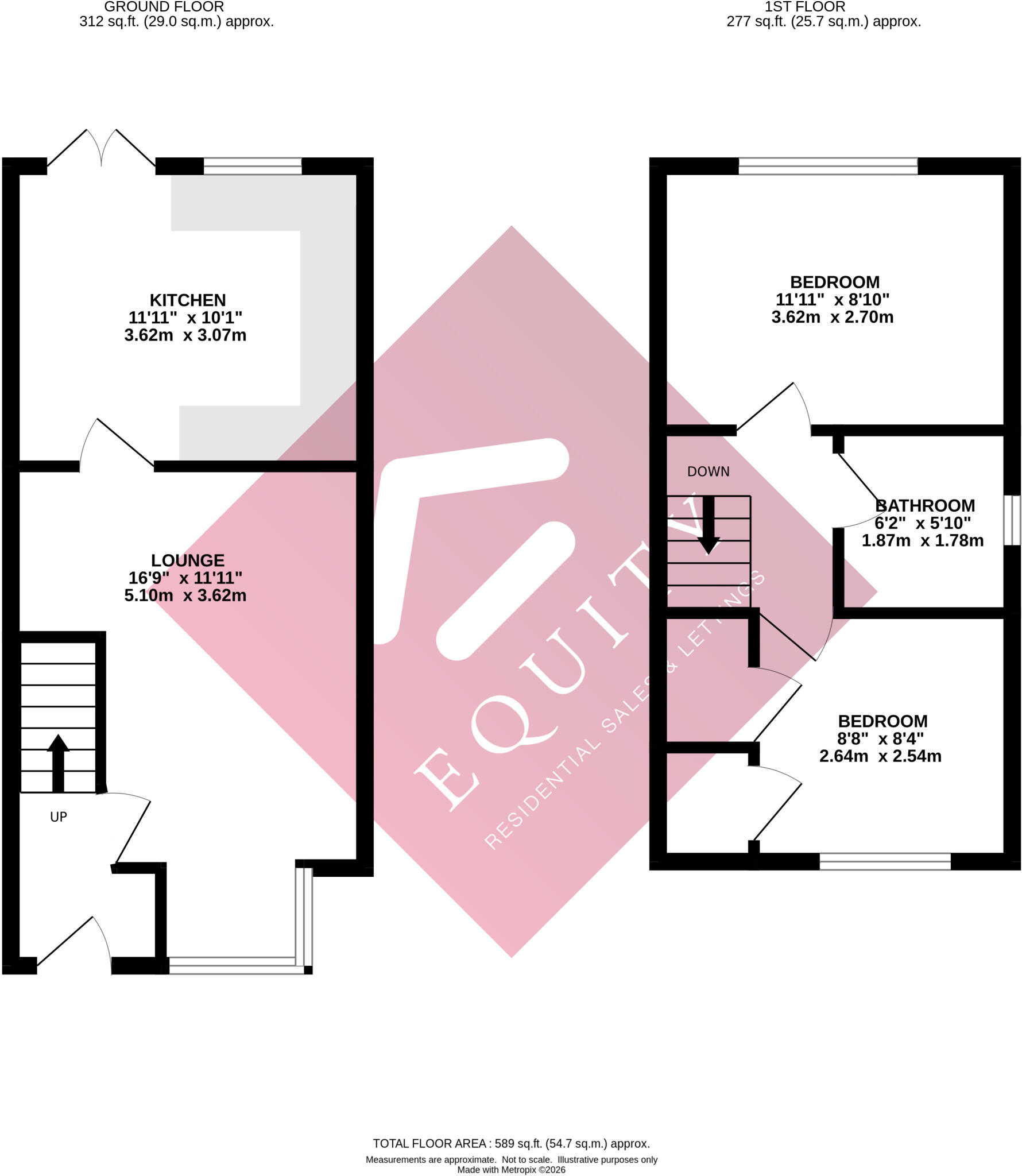 Denny Gate, Cheshunt, Waltham Cross, Hertfordshire, EN8 floorplan