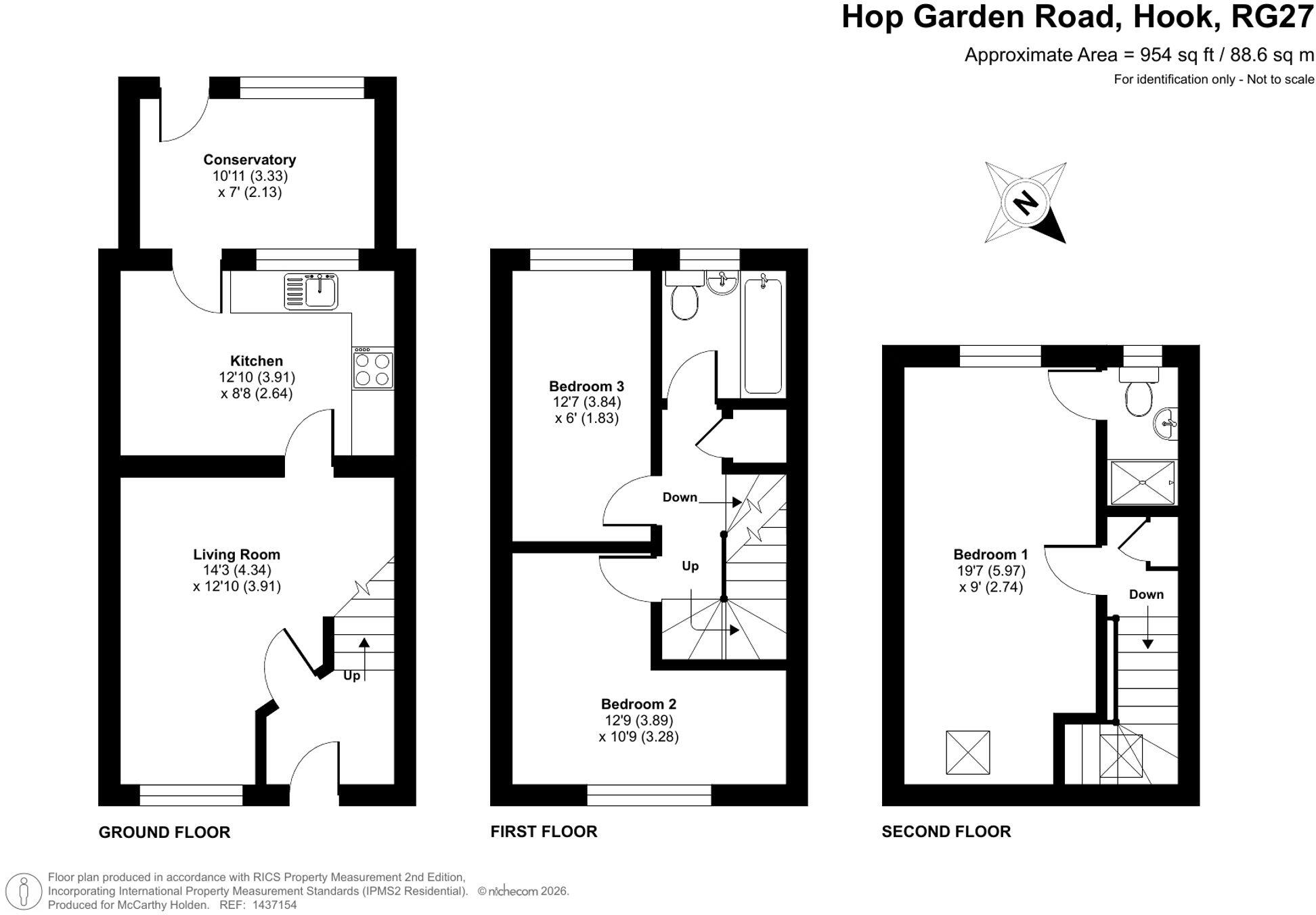 Hop Garden Road, Hook, RG27 floorplan