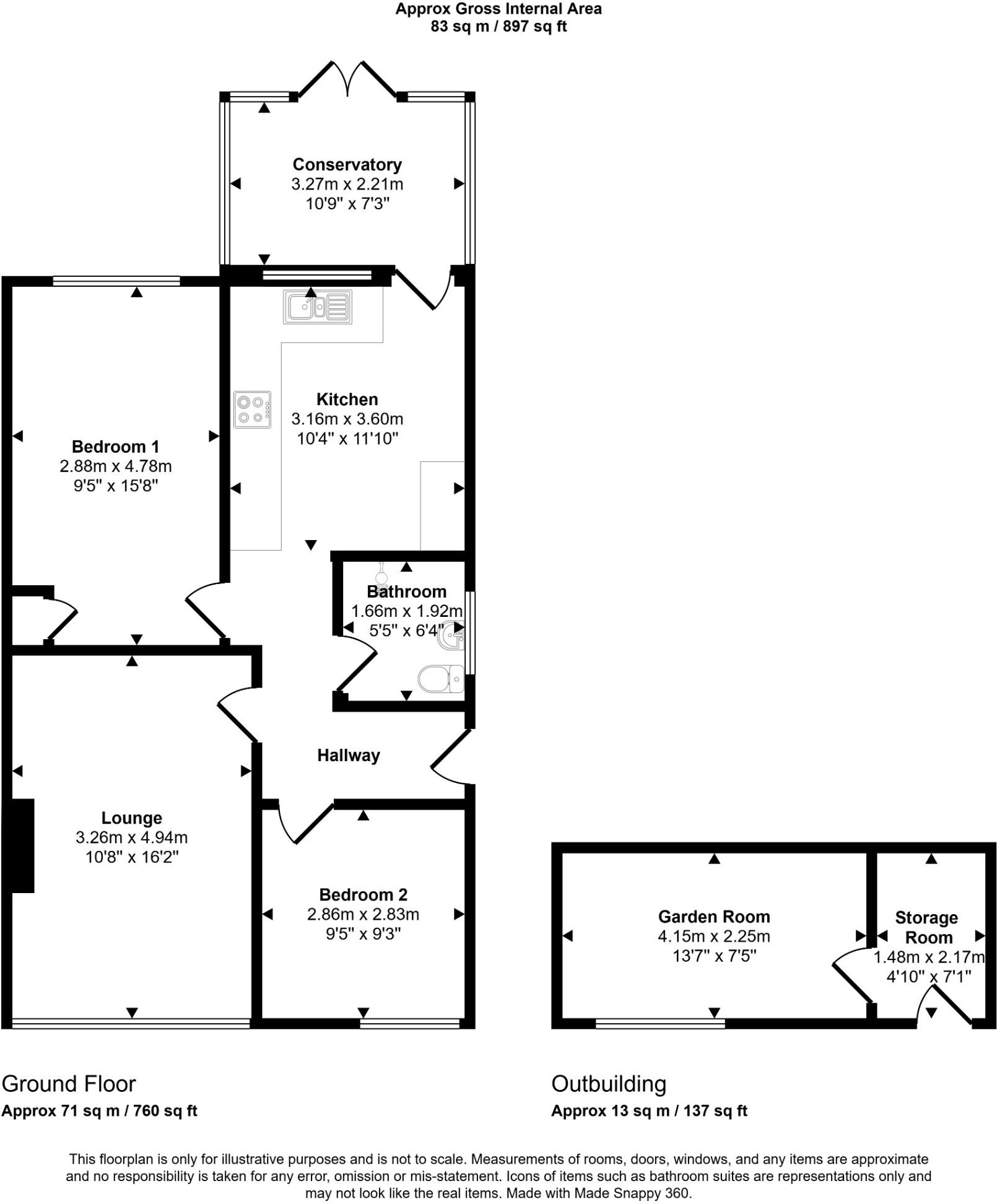 Rachel Drive, Rhyl floorplan