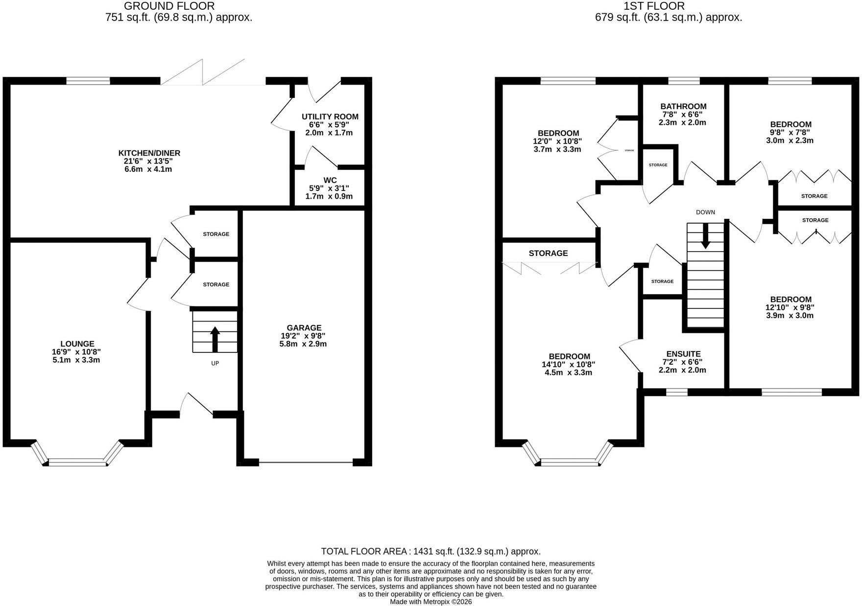 Berry Close, Great Bowden, LE16 floorplan